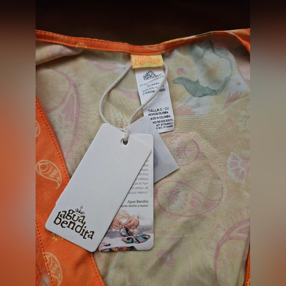 AGUA BENDITA Zenda FLORAL ROMPER Small - Picture 3 of 4